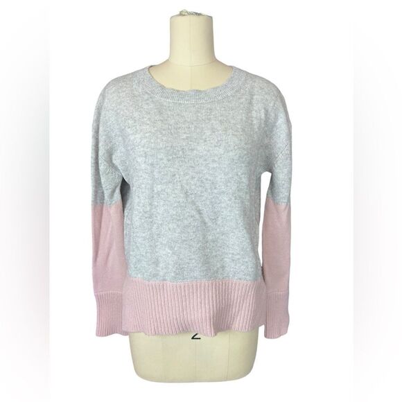 Allude wool cashmere color block sweater size small - Picture 1 of 5